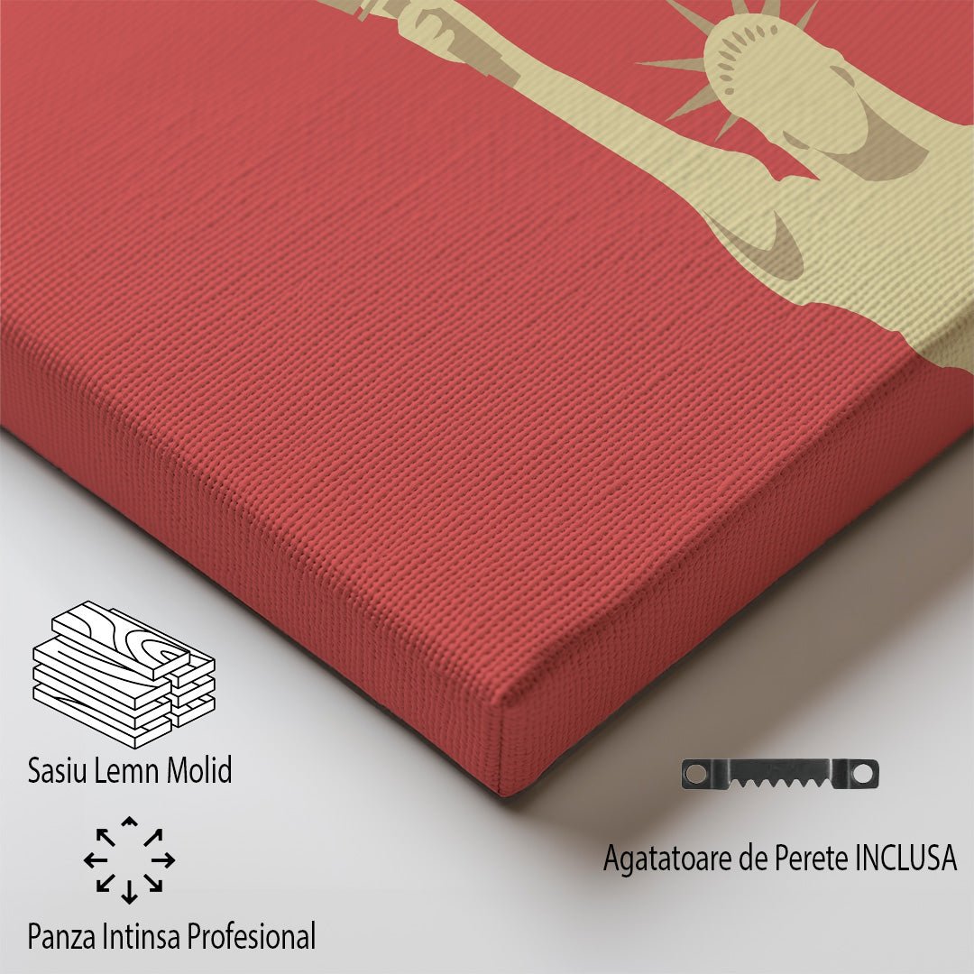 Tablou Canvas Print Statuia Libertatii New York iconic, stil minimalist