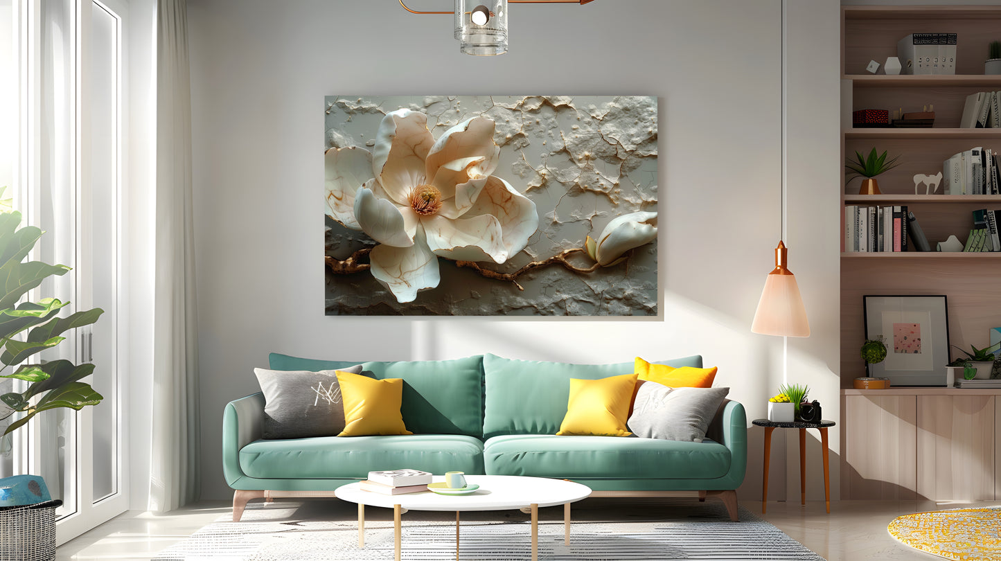 Tablou Canvas floare magnolia delicata si realista | The Print Studio