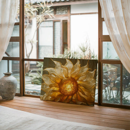 Tablou Canvas floare luminoasa in stil abstract | The Print Studio