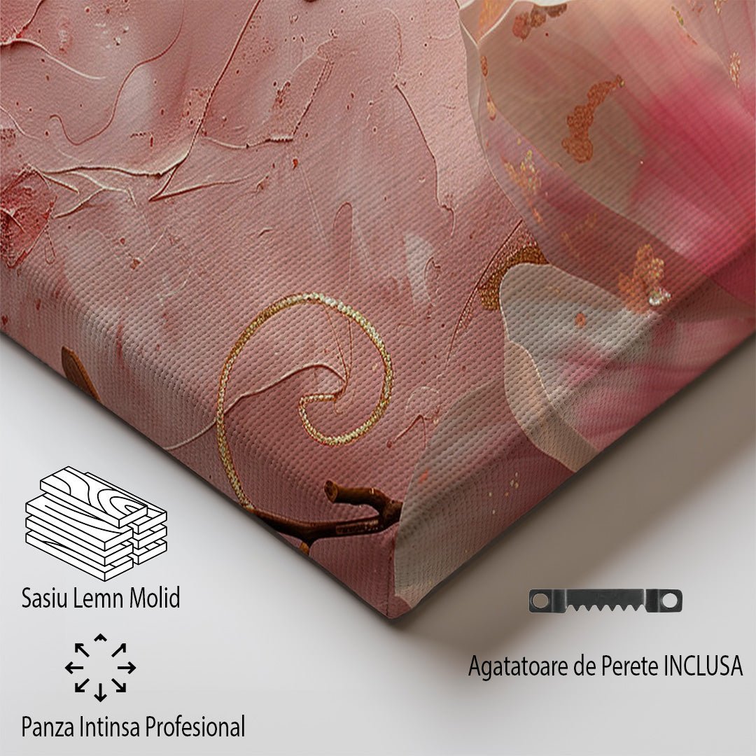 Tablou Canvas floare magnolie roz in nuante pastelate delicate | The Print Studio