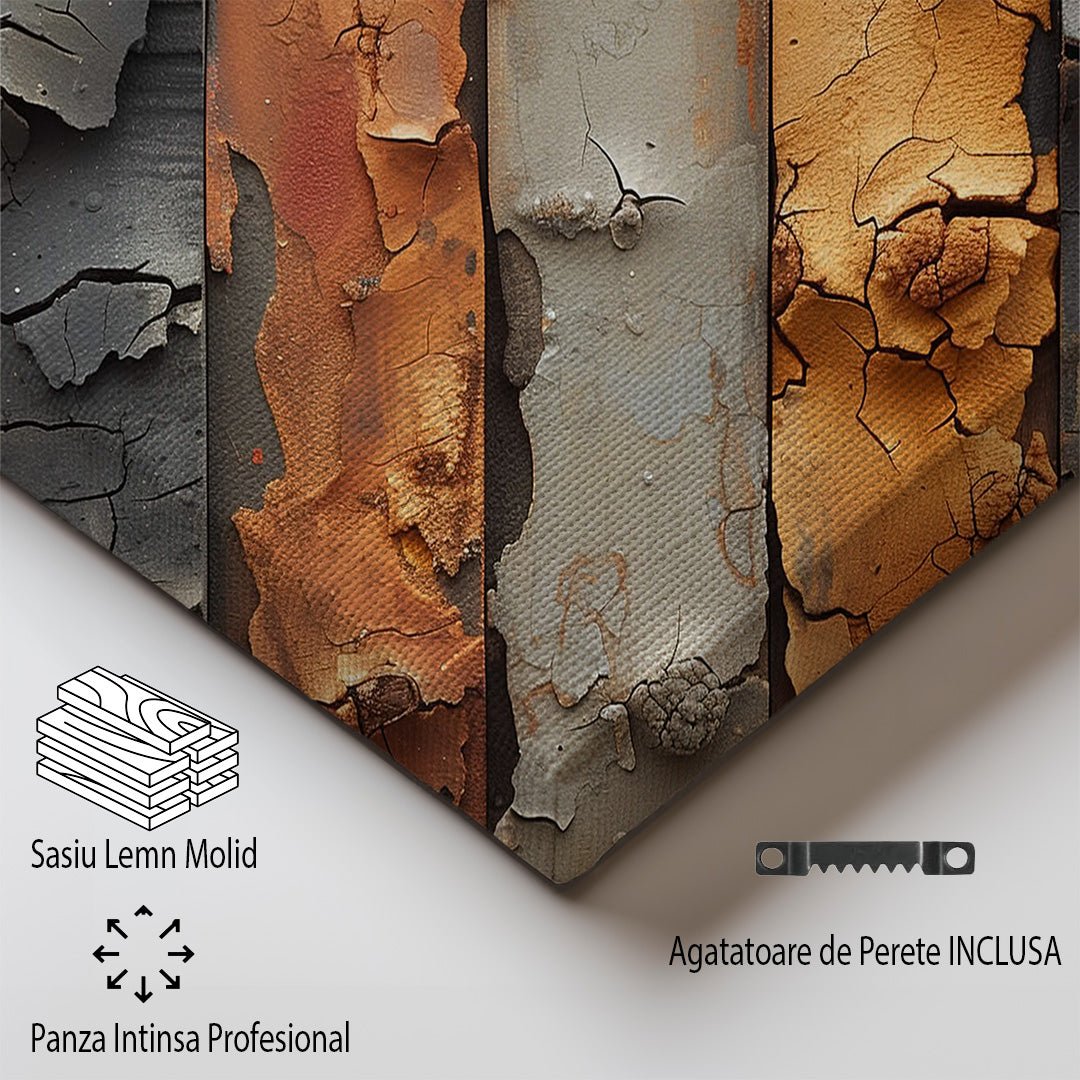 Tablou Canvas Metal Ruginit in Stil Abstract | The Print Studio