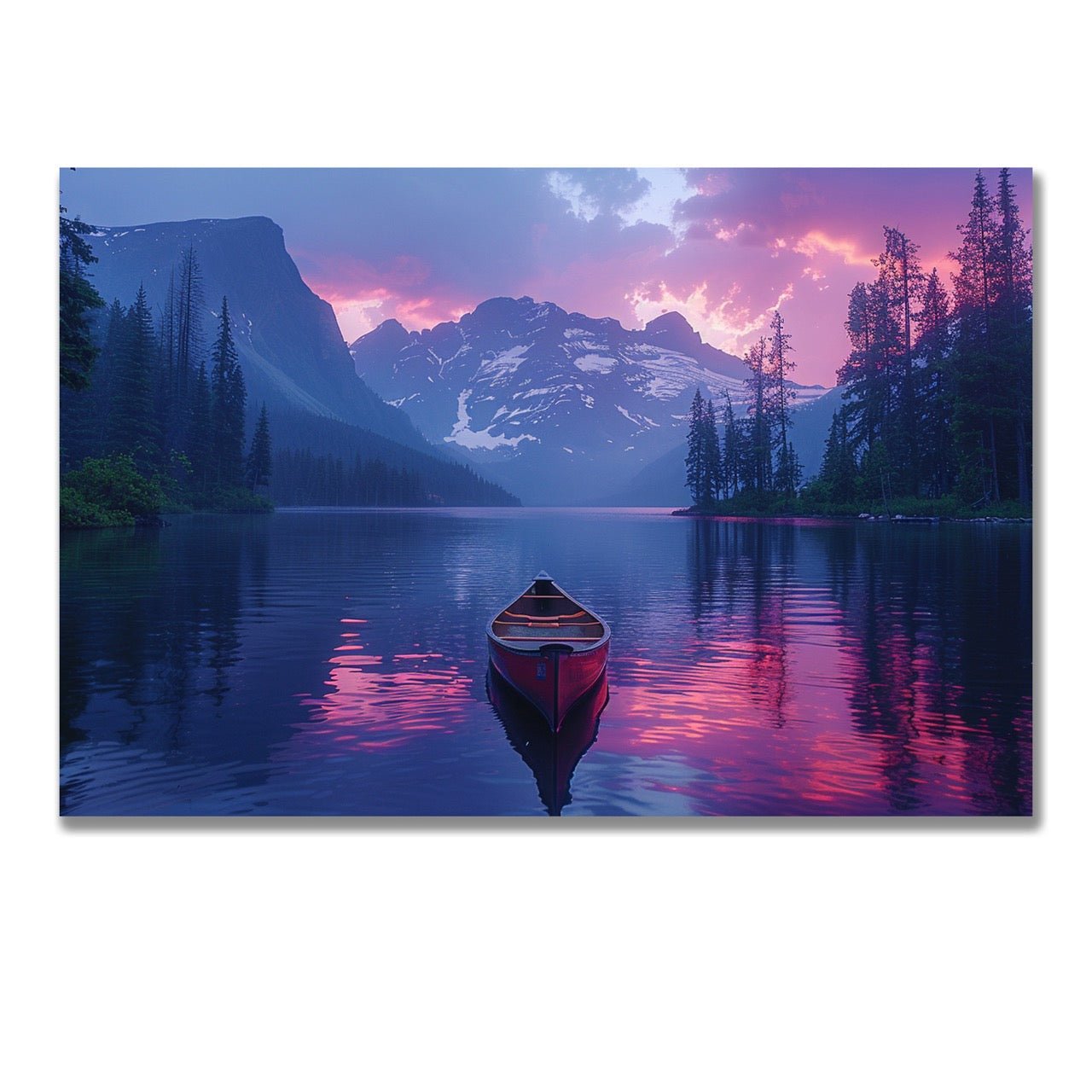 Tablou Canvas Natura - Reflexii Serenine Pe Lac Alpestru