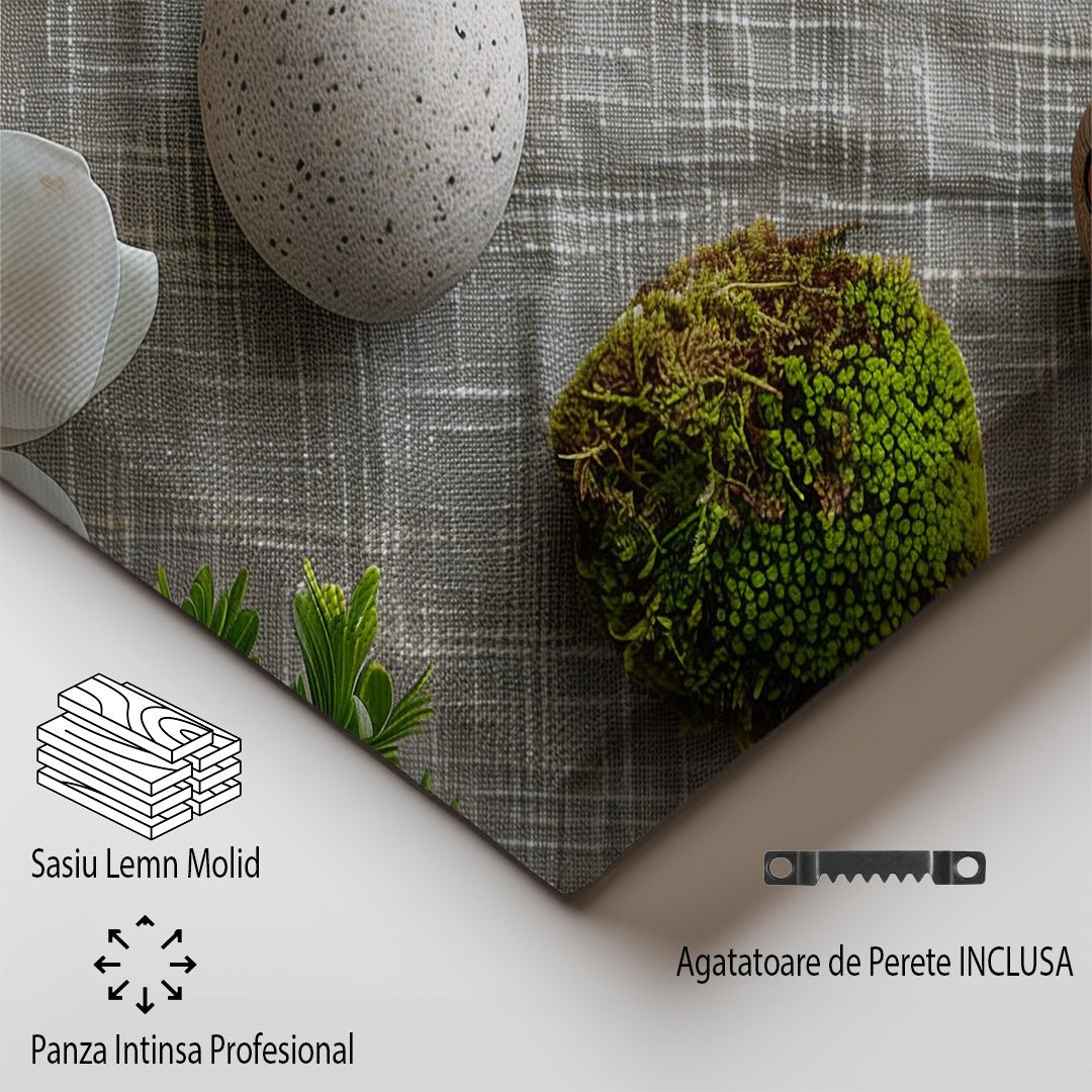 Tablou Canvas flori vibrante si muschi intr-un cadru elegant | The Print Studio