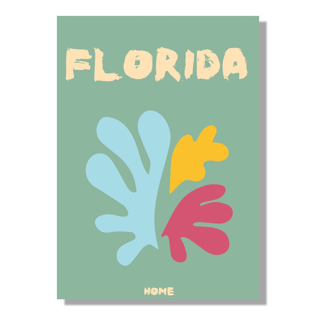 Tablou Canvas Florida culori vibrante si forme moderne abstracte | The Print Studio