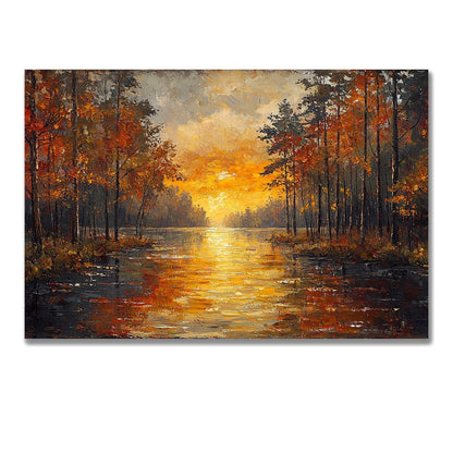 Tablou Canvas Natura Reflectii Autumnale Luminoase