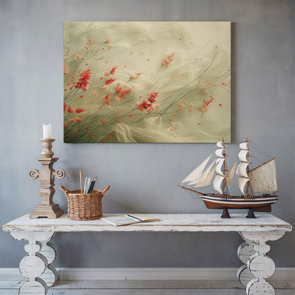 Tablou Canvas flori delicate plutind in vant eteric | The Print Studio