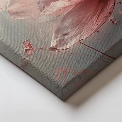 Tablou Canvas Floare Roz diafana in stil abstract modern | The Print Studio