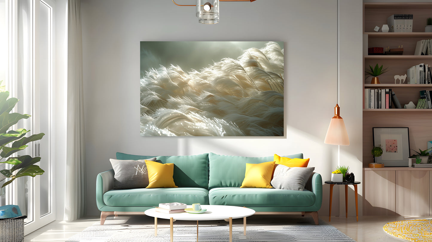 Tablou Canvas pene delicate sub lumina blanda | The Print Studio