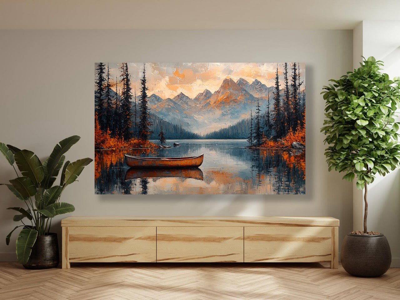 Tablou Canvas Natura Reflecții Montane Serene Unicat