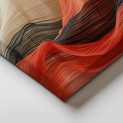 Tablou Canvas eleganta texturilor drapate in culori abstracte | The Print Studio