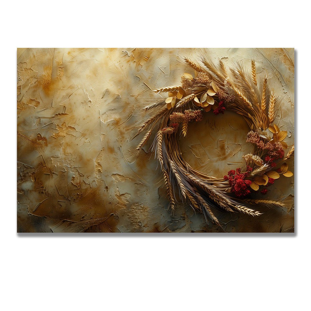 Tablou Canvas coronita toamnei in tonuri rustice si delicate | The Print Studio