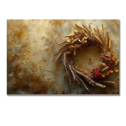 Tablou Canvas coronita toamnei in tonuri rustice si delicate | The Print Studio