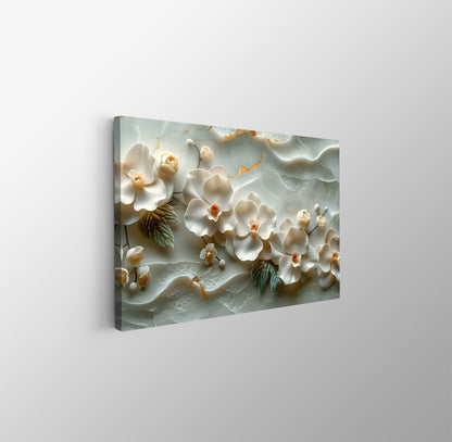Tablou Canvas flori de orhidee delicate realistice | The Print Studio