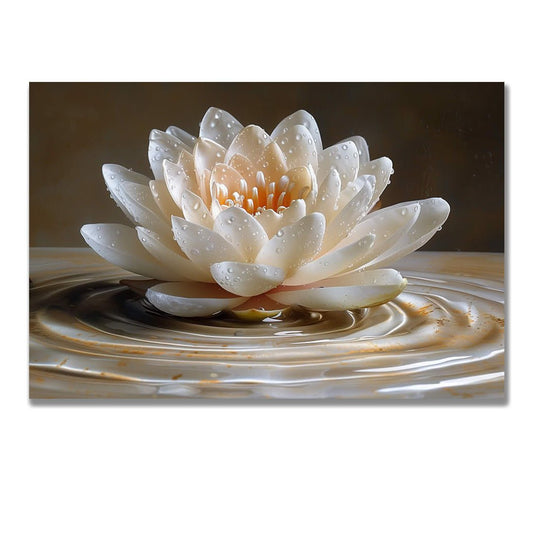 Tablou Canvas Floare lotus in apa reflexie delicata | The Print Studio