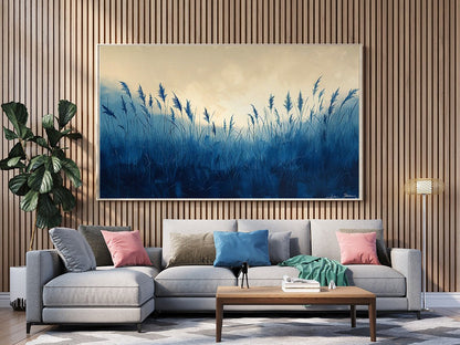 Tablou Canvas iarba in bataia luminii diminetii stil abstract | The Print Studio