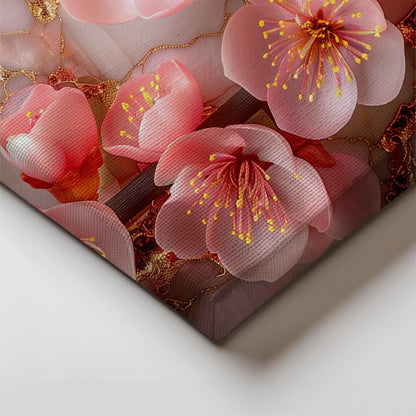 Tablou Canvas flori de cires roz delicate si elegante | The Print Studio