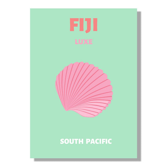 Tablou Canvas scoica Fiji pastel in stil modern | The Print Studio