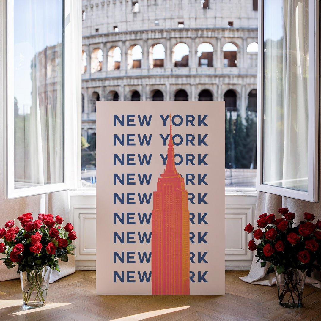 Tablou Canvas Print Empire State New York vibrant stil pop-art