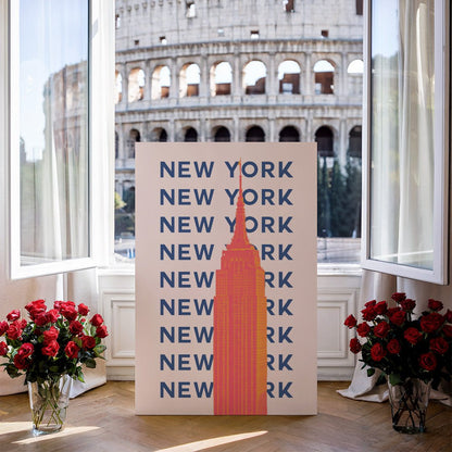 Tablou Canvas Print Empire State New York vibrant stil pop-art