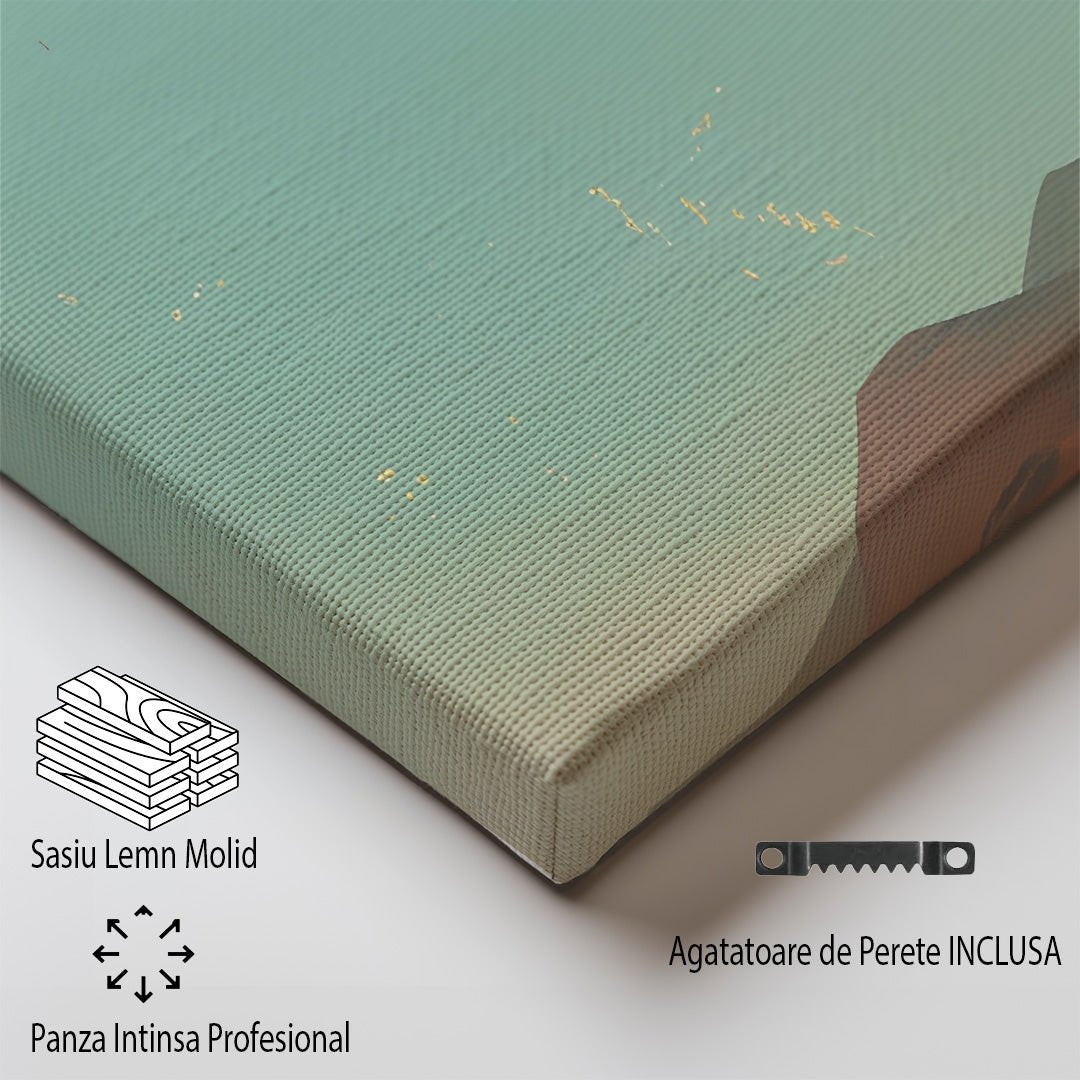 Tablou Canvas Print plaja Corralejo peisaj senin cer pastel, stil modern