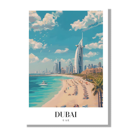 Tablou Canvas Print plaja Dubai cer senin stil modern