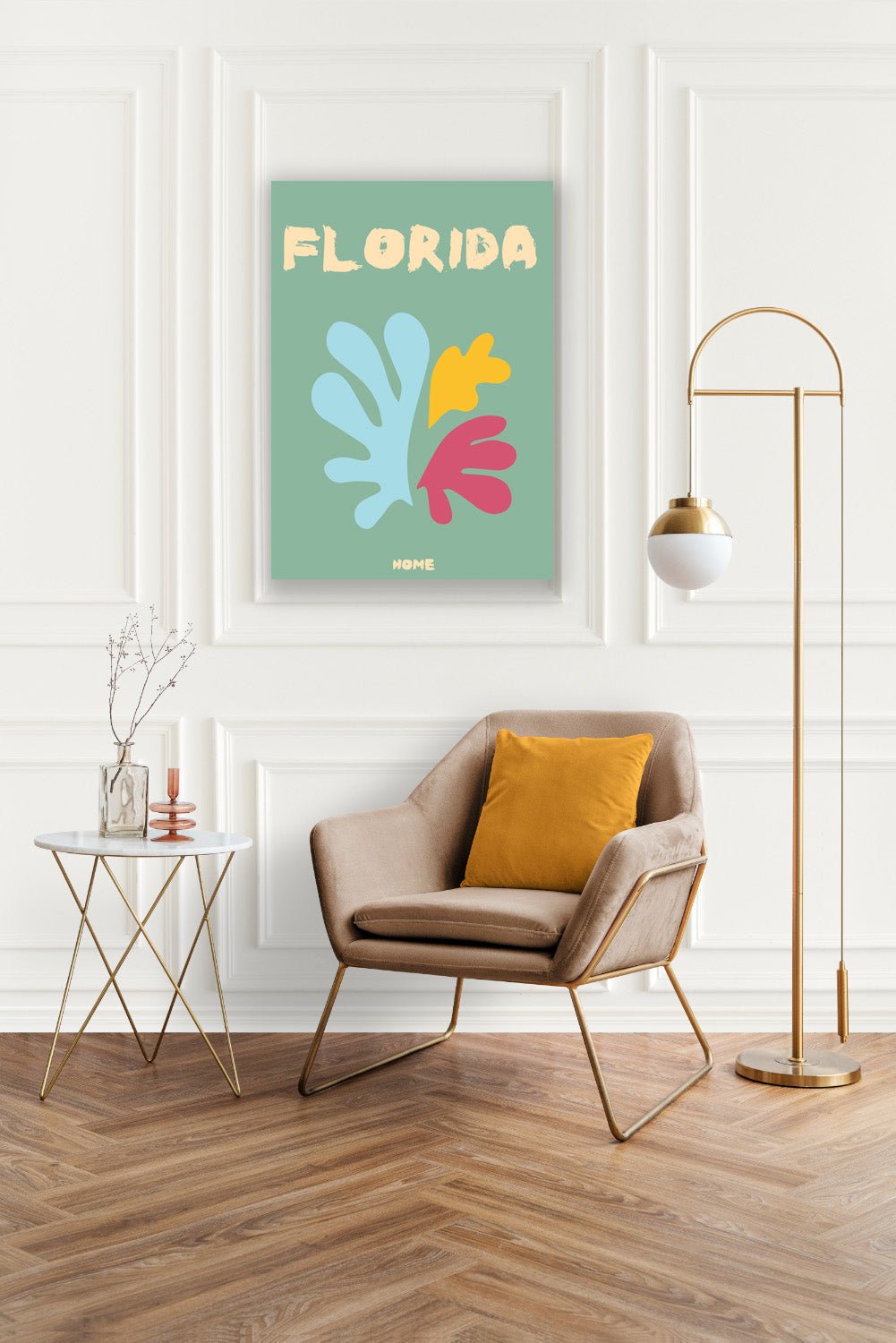 Tablou Canvas Florida culori vibrante si forme moderne abstracte | The Print Studio