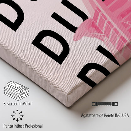 Tablou Canvas Hotel Iconic Dubai in Stil Pop-Art Vibrant | The Print Studio