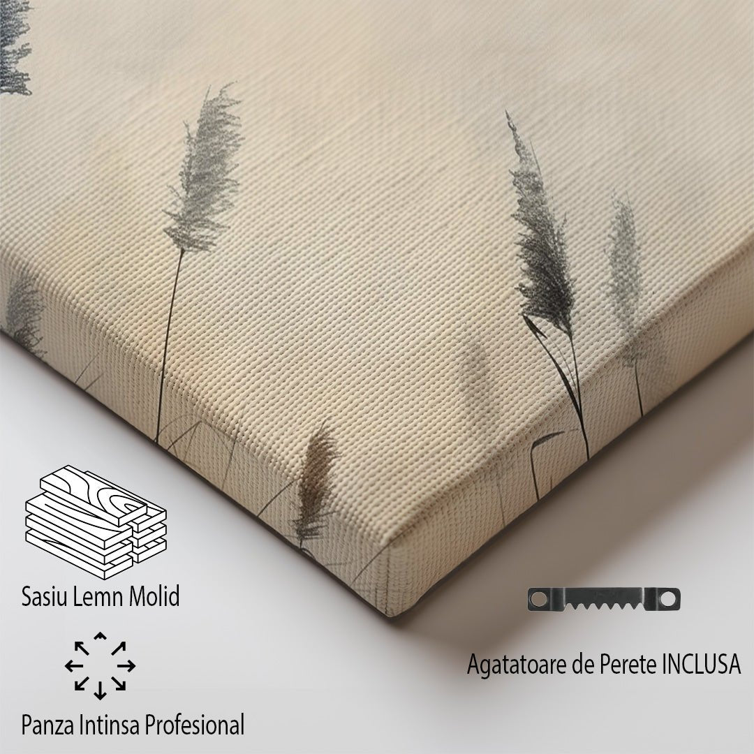 Tablou Canvas ierburi dansand in vant sub cer senin | The Print Studio