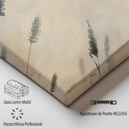 Tablou Canvas ierburi dansand in vant sub cer senin | The Print Studio