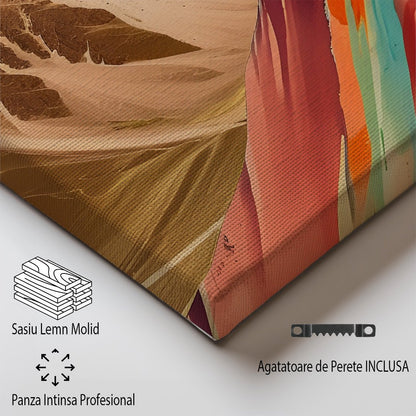 Tablou Canvas Print Muntii Curcubeu Peru culori vibrante stil abstract
