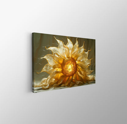 Tablou Canvas floare luminoasa in stil abstract | The Print Studio