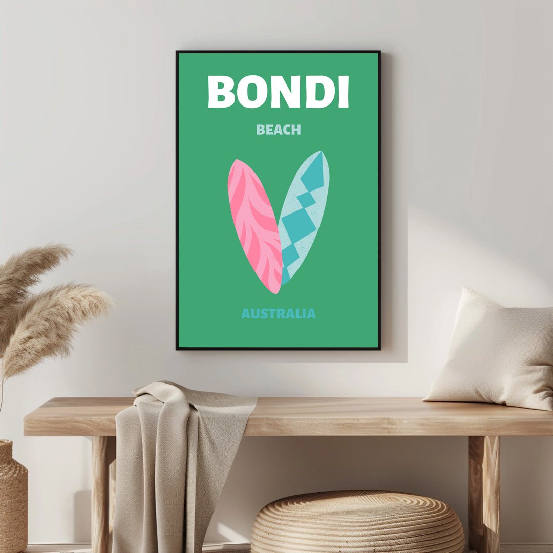 Tablou Canvas plaja Bondi culori vibrante si stil modern | The Print Studio