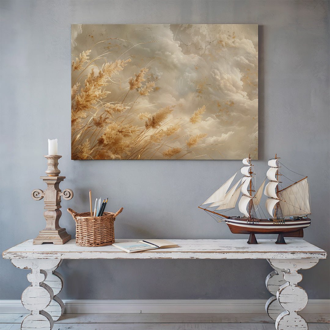 Tablou Canvas spice aurii sub cer senin ambient natural armonios | The Print Studio