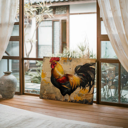 Tablou Canvas cocos vibrant contemporan pe fundal abstract | The Print Studio