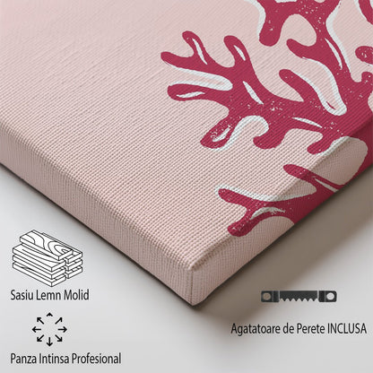 Tablou Canvas coral roz elegant pe fundal pastelat Venice | The Print Studio