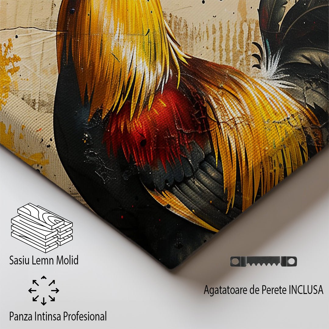 Tablou Canvas cocos vibrant contemporan pe fundal abstract | The Print Studio