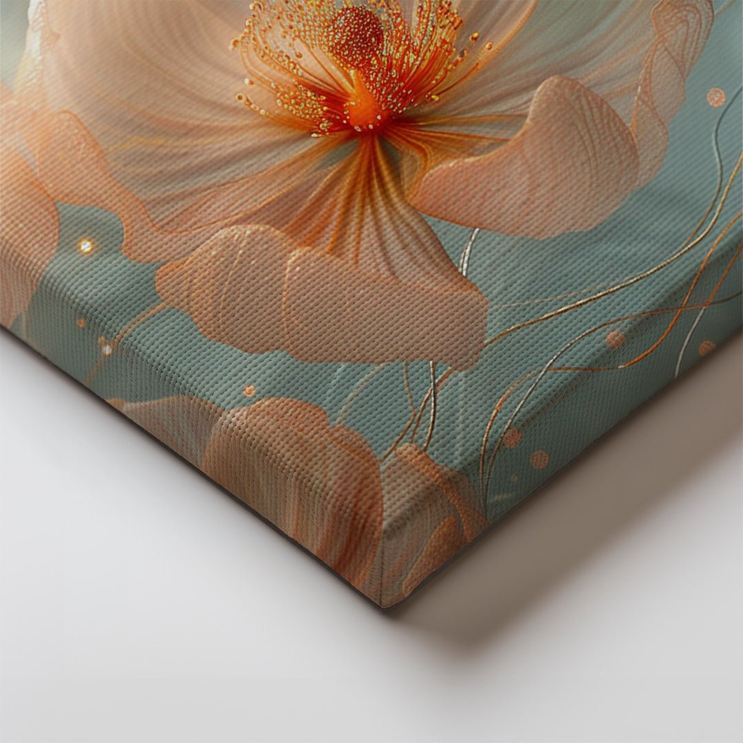 Tablou Canvas flori eterice scanteietoare in tonuri pastelate | The Print Studio
