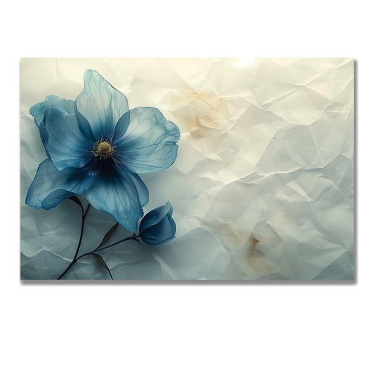 Tablou Canvas floare albastra textura delicata fundal abstract | The Print Studio