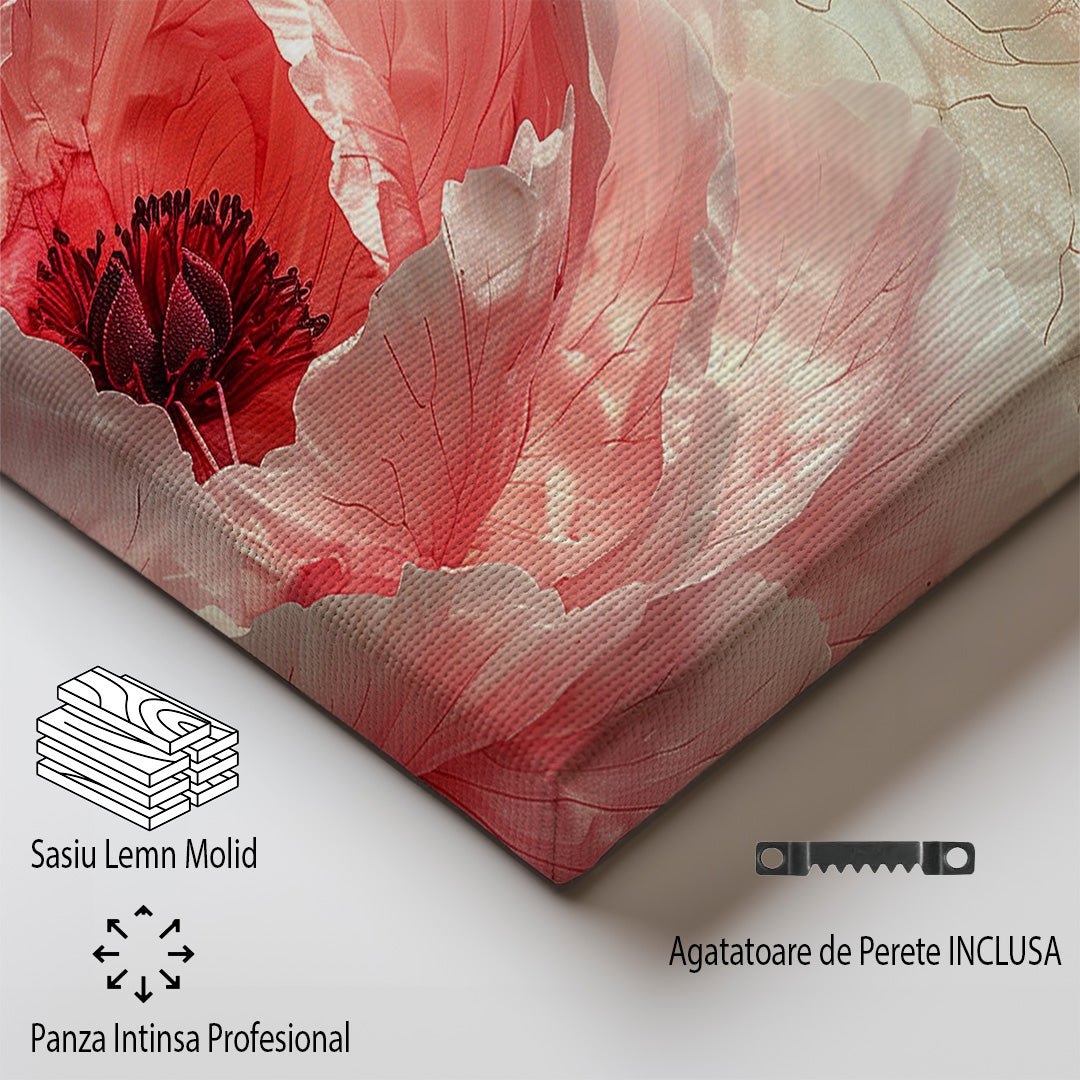 Tablou Canvas bujor roz delicat pe fundal alb pur | The Print Studio