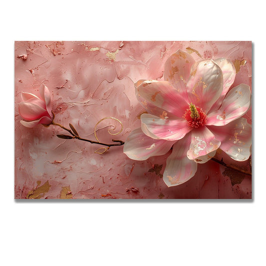 Tablou Canvas floare magnolie roz in nuante pastelate delicate | The Print Studio