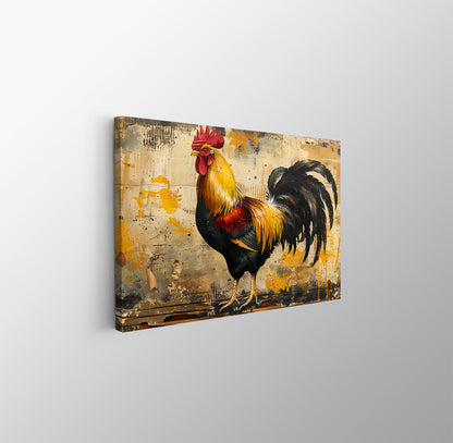 Tablou Canvas cocos vibrant contemporan pe fundal abstract | The Print Studio