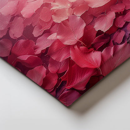 Tablou Canvas petale roz diafane in cadere naturala | The Print Studio