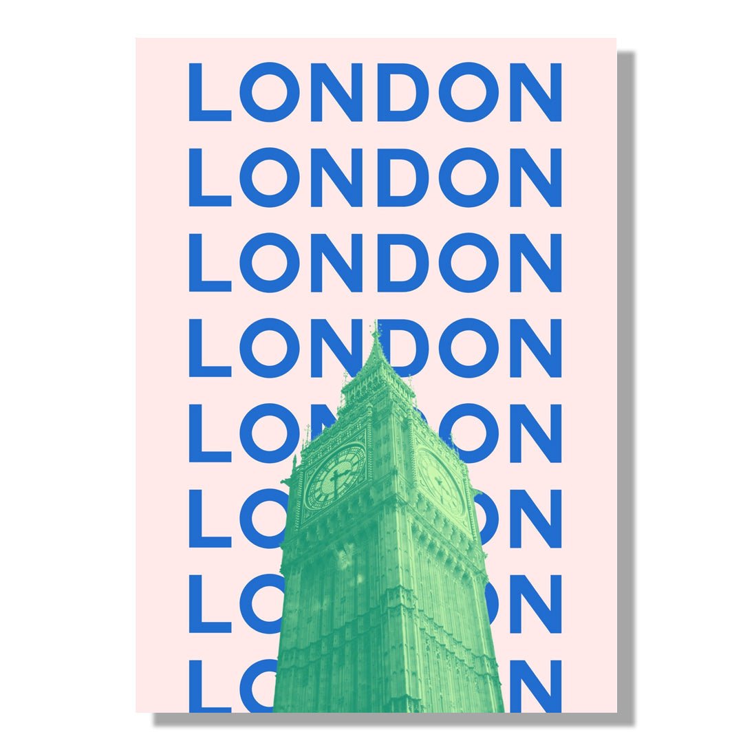 Tablou Canvas Big Ben Londra in culori vibrante pop-art | The Print Studio