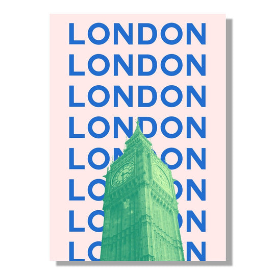 Tablou Canvas Big Ben Londra in culori vibrante pop-art | The Print Studio