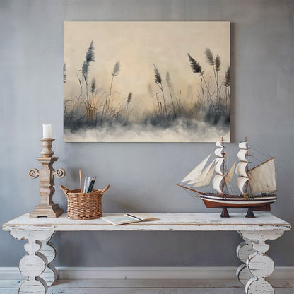 Tablou Canvas ierburi dansand in vant sub cer senin | The Print Studio