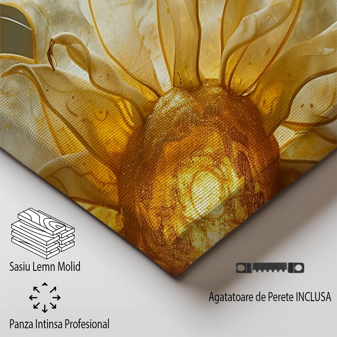 Tablou Canvas floare luminoasa in stil abstract | The Print Studio