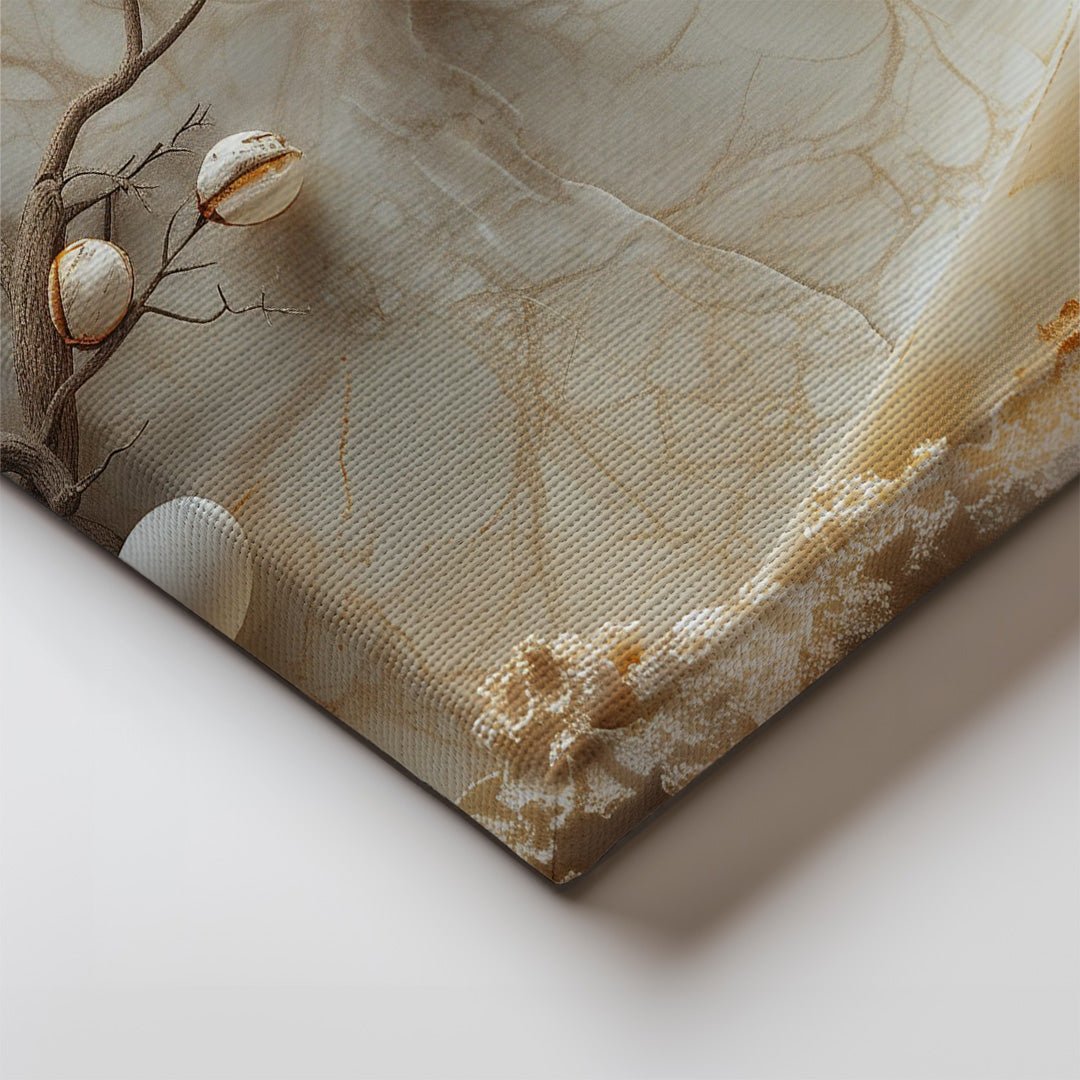 Tablou Canvas copac inflorit scaldat in valuri de culoare | The Print Studio