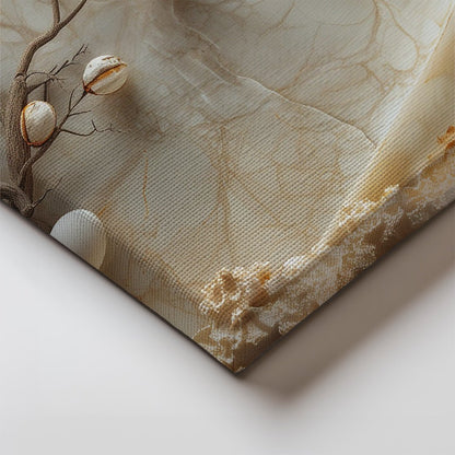 Tablou Canvas copac inflorit scaldat in valuri de culoare | The Print Studio