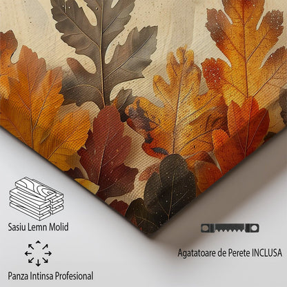 Tablou Canvas frunze de toamna in culori calde si vibrante | The Print Studio