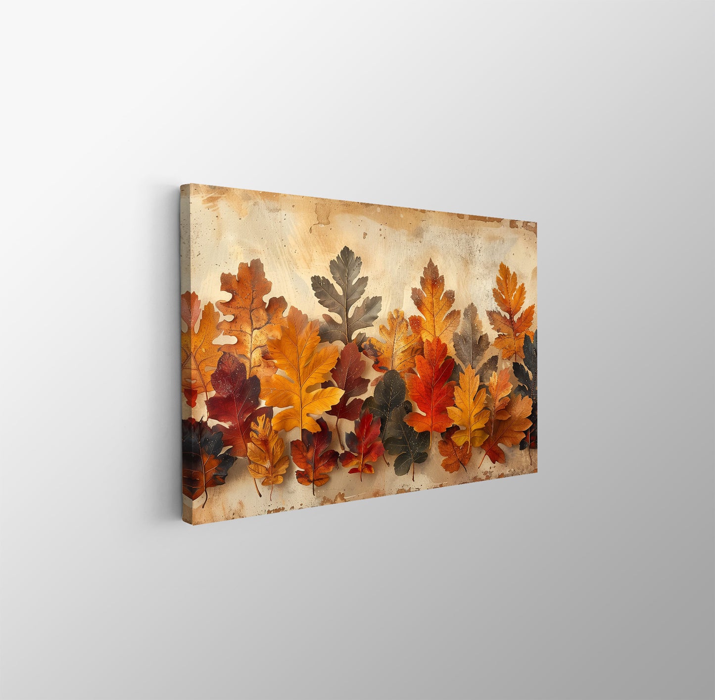 Tablou Canvas frunze de toamna in culori calde si vibrante | The Print Studio